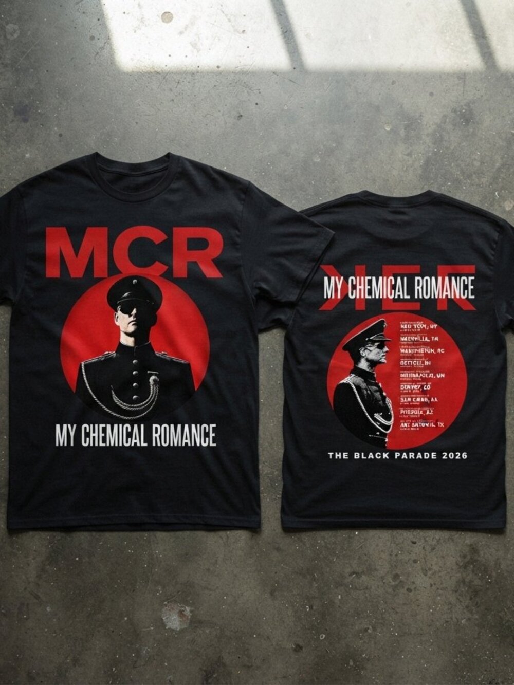 My Chemical Romance The Black Parade 2026 Tour T-Shirt